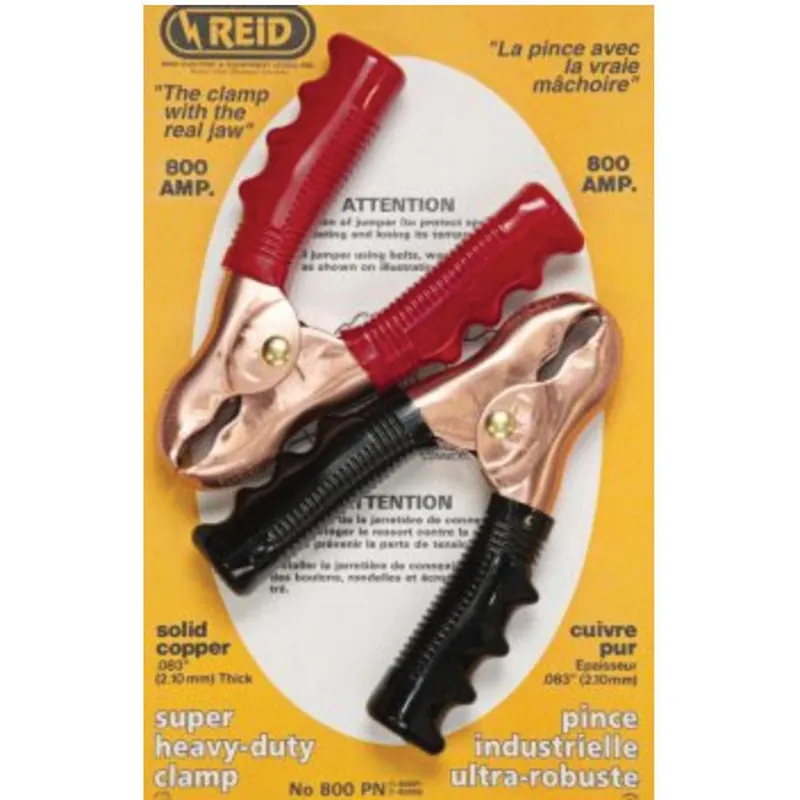 Next Day Delivery Reid Electric 800PN 800 AMP Super Heavy Duty Booster Cable Clamps