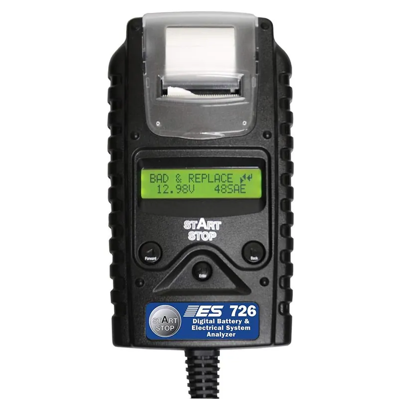 ESI ESI 726 Black 8" x 4.5" x 1.5" Digital Battery and Electrical System Analyzer Authentic