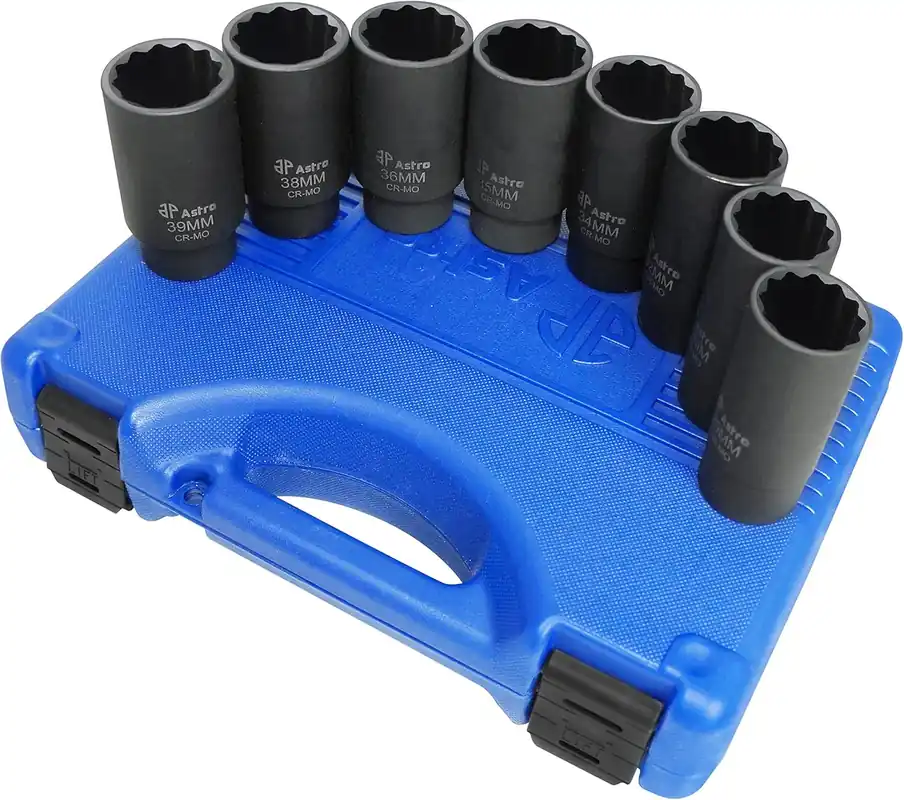 Astro Pneumatic Tool 78868 12-Point Axle Nut Socket Set (8 pieces) Top Pick