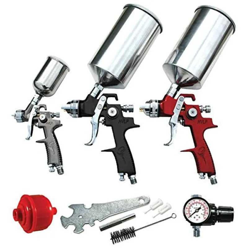 ATD Tools 6900 9-Piece HVLP Spray Gun Set Fast Shipping