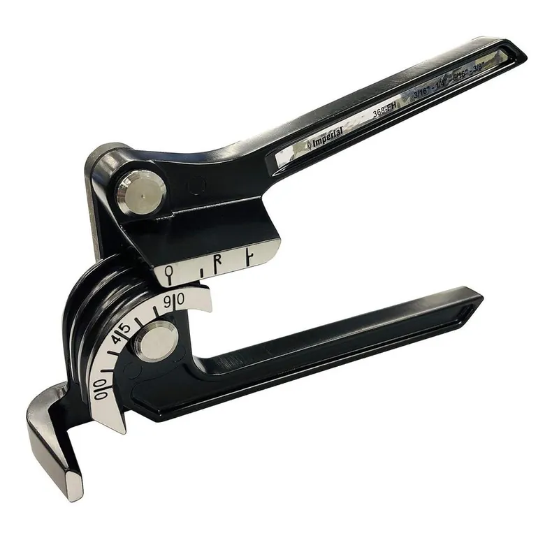 Professional Grade Imperial Tool 368FH Triple Header Tube Bender. 3/16". 1/4". 5/16" and 3/8"