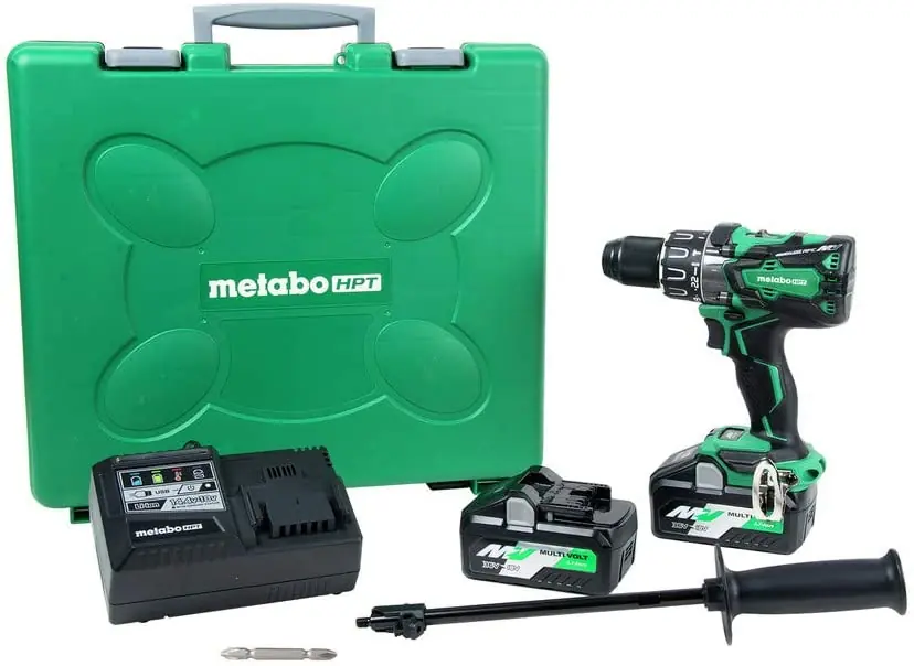 Markdown Metabo HPT DV36DAM 36V MultiVolt Brushless 1/2 Inch Hammer Drill Kit 4.0Ah x 2