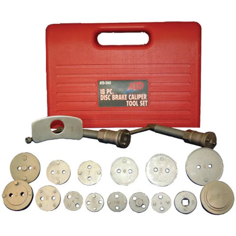 Factory Price ATD Tools 5165 18 PC. DISC BRAKE CALIPER TOOL SET FOR MOST DOMESTIC AND IMPORT 2WD & 4WD VEHICLES