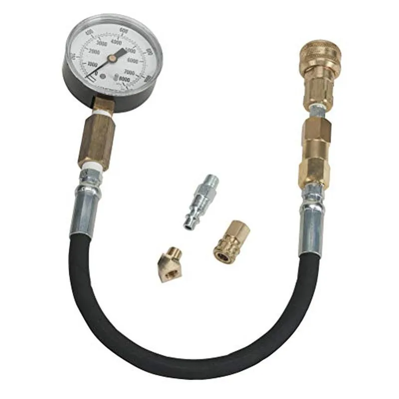 Money Back Guarantee OTC Tools 5872 Compression Tester for Heavy Duty Diesel EnginesIncludes Dual Range 0-1150 psi and 0-8000 kPa Gauge, 12 Inch Flex Hose, and Fittings
