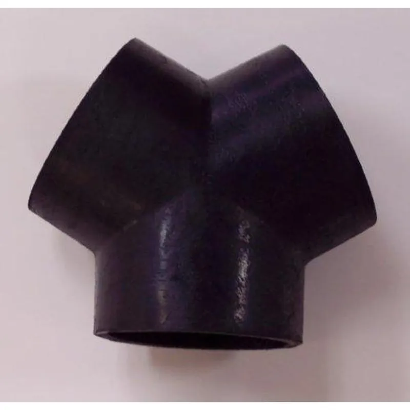 Clearance Crushproof Tubing Products RY30 Flexaust Metal Rubber Y-Connector. 3"