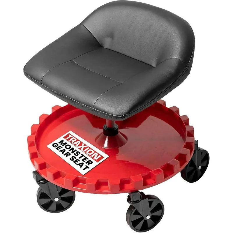 Traxion 2-230 Monster Seat II Mobile Rolling Gear Seat W/All-Terrain 5" Casters Trending