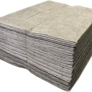 Exclusive SpilKleen UP200S Universal Oil & Water Absorbent Light Weight Pads, Grey, 15" x 18", 100/Package