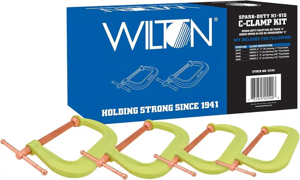 Last Chance Wilton 11114 Spark-Duty 400CS Hi-Vis C-Clamp Kit
