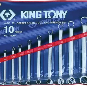 King Tony 1710MR 10 PC. 75° Offset Ring Wrench Set Bargain