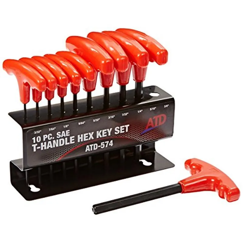 ATD Tools 574 10-Piece SAE T-Handle Hex Key Set Shop Now