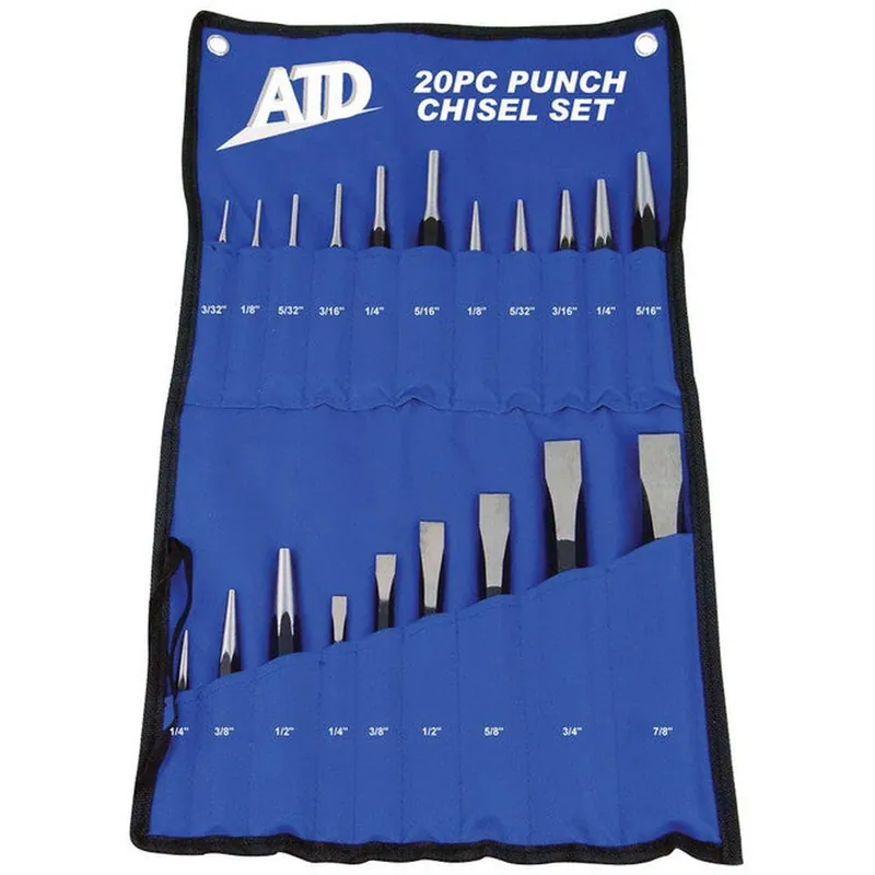 Exclusive Offer ATD Tools 720 20 PC. PUNCH & CHISEL SET