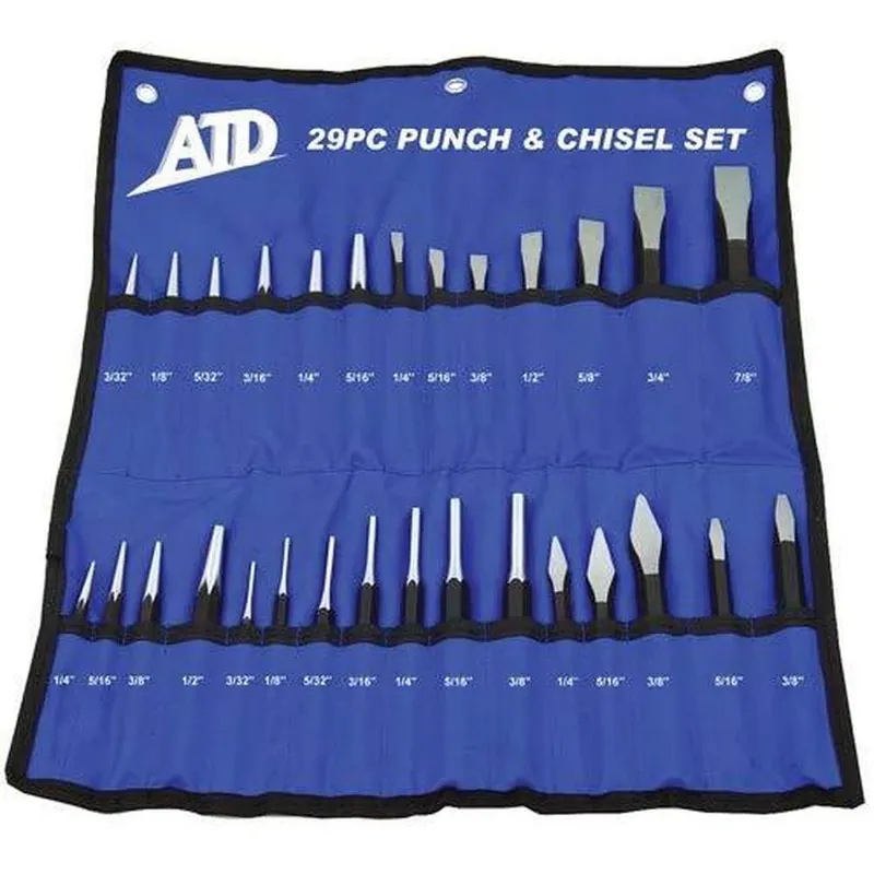 Secure Checkout ATD Tools 729 29-Piece Punch and Chisel Set