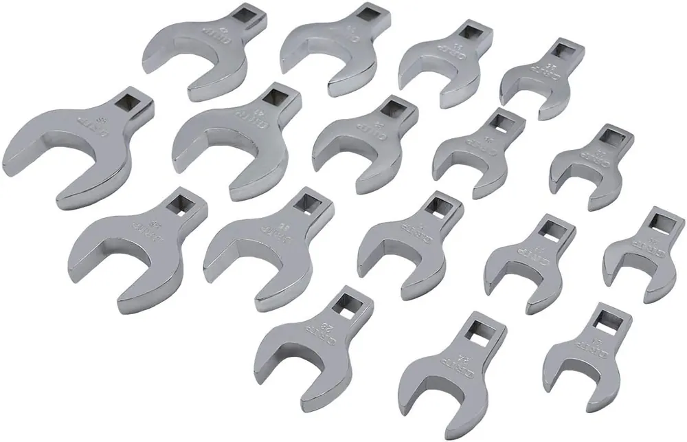 High Quality Grip 90152 17pc GRIP Metric Jumbo Crow Foot Wrenches Set Crowfoot 20-46mm Open End MM 90152