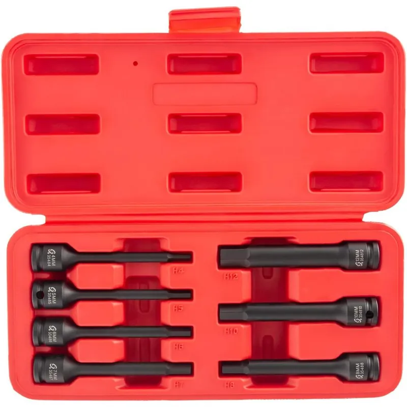 Sunex 3548 3/8" Drive Extended Length Metric Impact Hex Driver Set. 7-Piece Weekend Sale