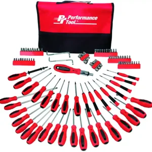 Money Back Guarantee Performance Tools PTW1721 100Pc Screwdriver Set