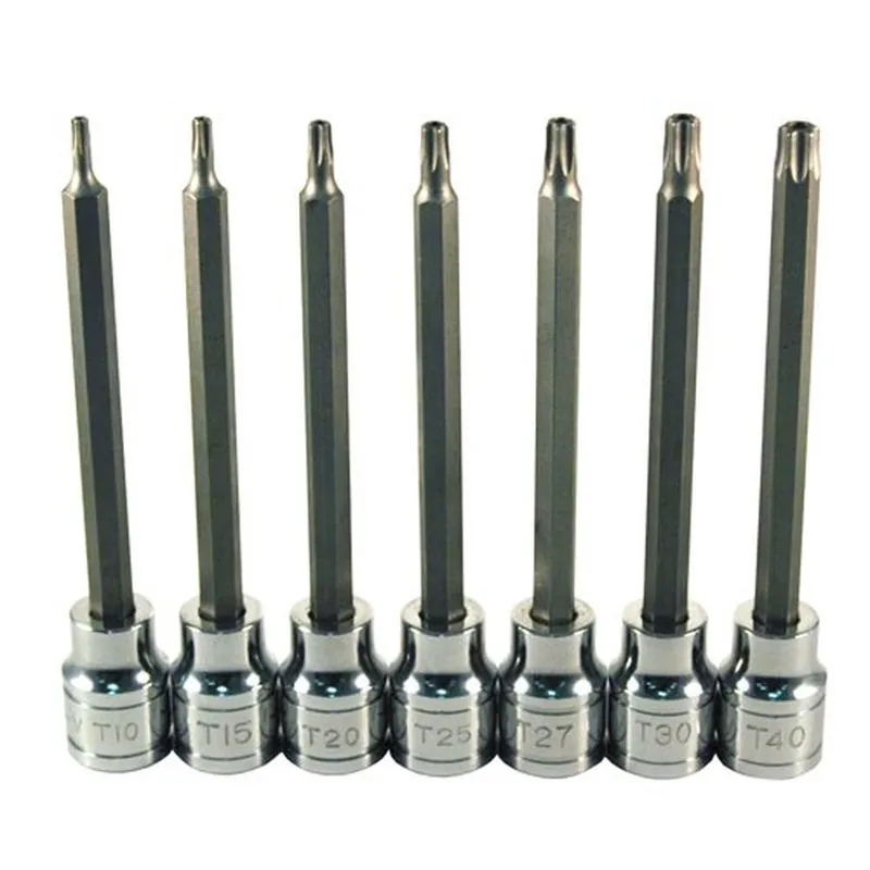 Original ATD Tools 13776 7-Piece Tamper-Resistant Star Bit Socket Set