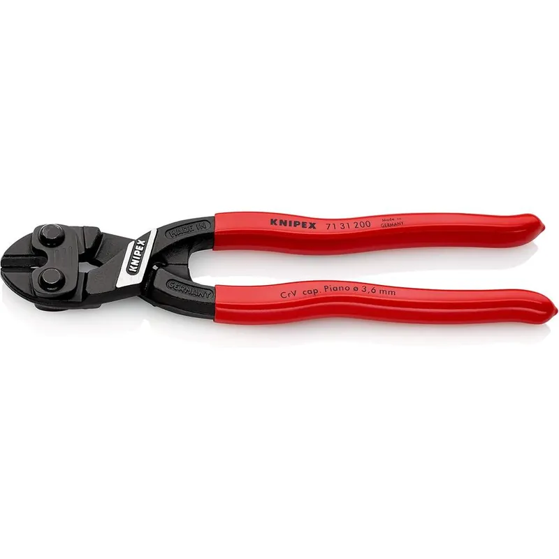 Fan Favorite Knipex 71 31 200 8" Knipex Cobolt Compact Bolt Cutter w/Recess Plastic Grip