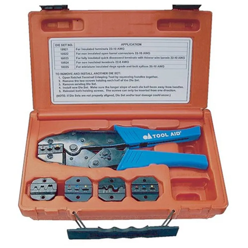 Secure Checkout S & G Tool Aid 18920 Ratcheting Terminal Crimping Kit- 5 Piece