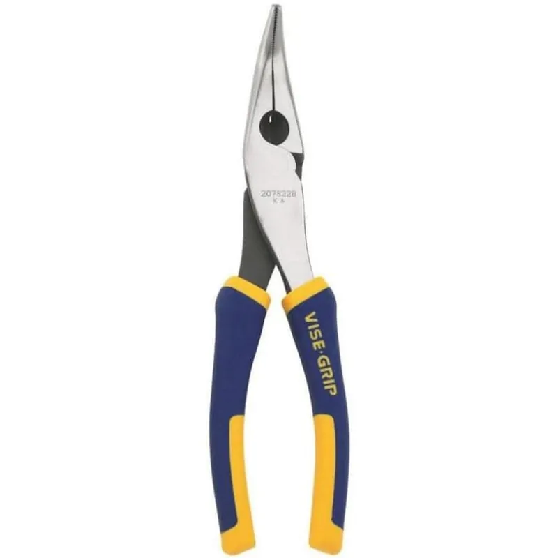 Crafted Irwin Tools 2078228 Vise-Grip Pliers, Bent Long Nose, 8-Inch