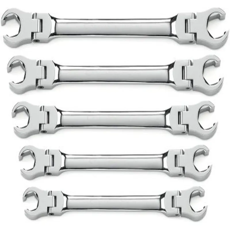 Genuine GEARWRENCH 5 Pc. Flex Head Flare Nut SAE Wrench Set - 81910