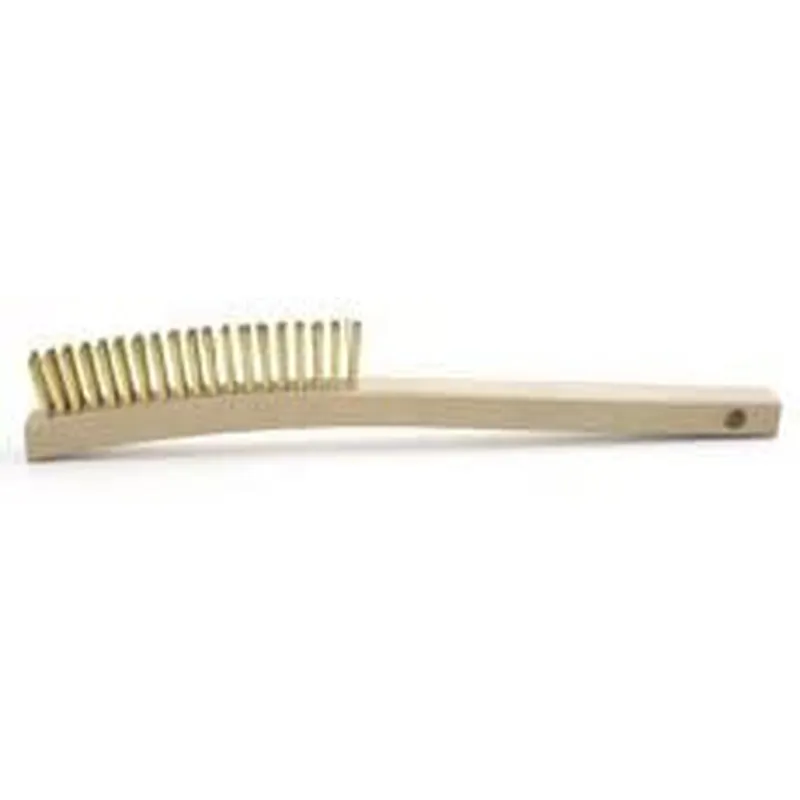 Brush Research Manufacturing B39B Curved Handle Brass Wire Brush Warranty Included