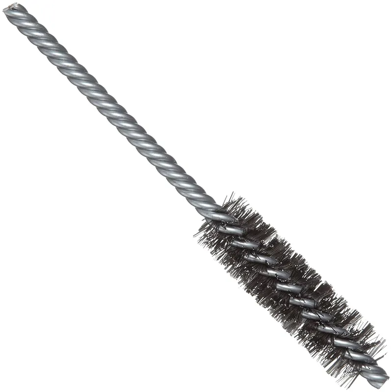 Weiler 21109 0.008" Wire Size. 5/8" Diameter. 5" Length. Steel Bristles. Double Stem Double Spiral Power Tube Brush Limited Time