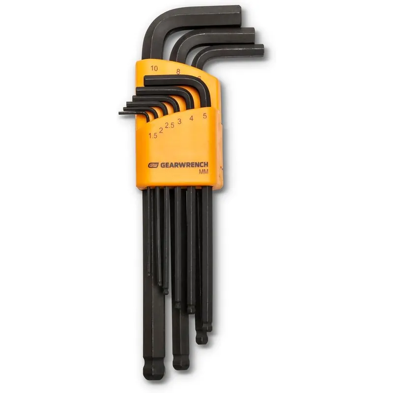 GearWrench 83521 9-Piece Metric Ball End Long Arm Hex Key Set Limited Offer