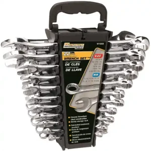 Clearance Performance Tools PTW1069 22 Pcs Sae + Metric Wrench Set