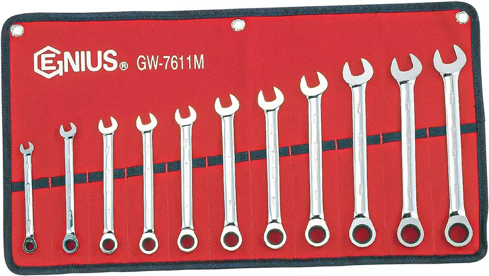 Next Day Delivery Genius Tools GNSGW7611M 11Pc Metric Combination Ratche