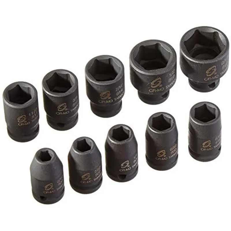 Sunex Tools 1810 10 Piece 1/4" Drive Standard SAE Impact Socket Set Top Rated