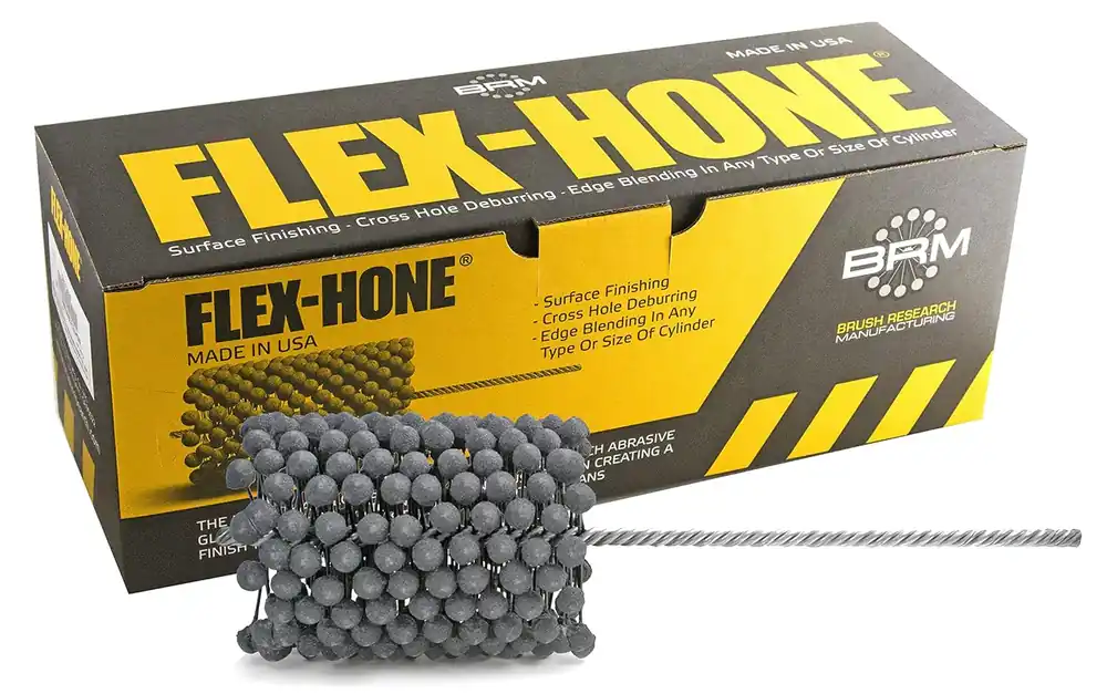 Worldwide Shipping Brush Research Manufacturing GBD31412 FLEX-HONE Cylinder Hone. GBD Series. Silicon Carbide Abrasive. 3-1/4" (83 mm) Diameter. 120 Grit Size