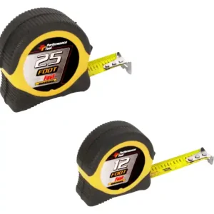 Fast Shipping Performance Tools PTW5025BP Tape Measure Set Sae 2Pc