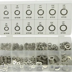 ATD Tools 360 Design Model 350 Piece Stainless Lock and Flat Washer Assortment Place Order