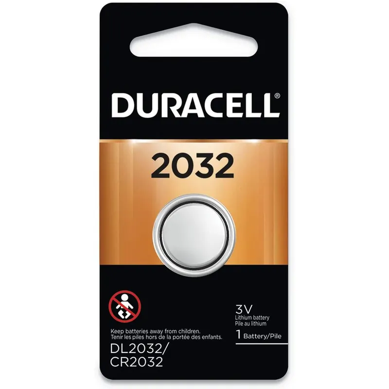 Place Order Duracell DL2032BPK 3V Lithium Button/Coin Cell Battery