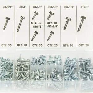 ATD Tools 349 200-Piece Hex Head Screw Assortment While Supplies Last