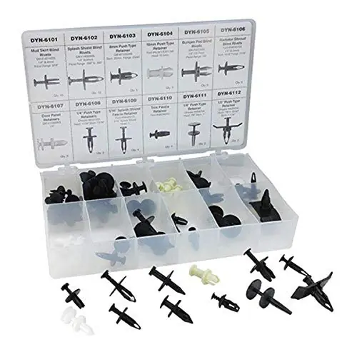 ATD Tools 39356 60-Piece Push-Pin Type Retainer Assortment Hassle-Free Returns