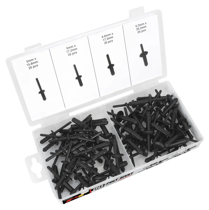 Performance Tools PTW5250 80Pc Polyurethane Rivet Assortment Cheap