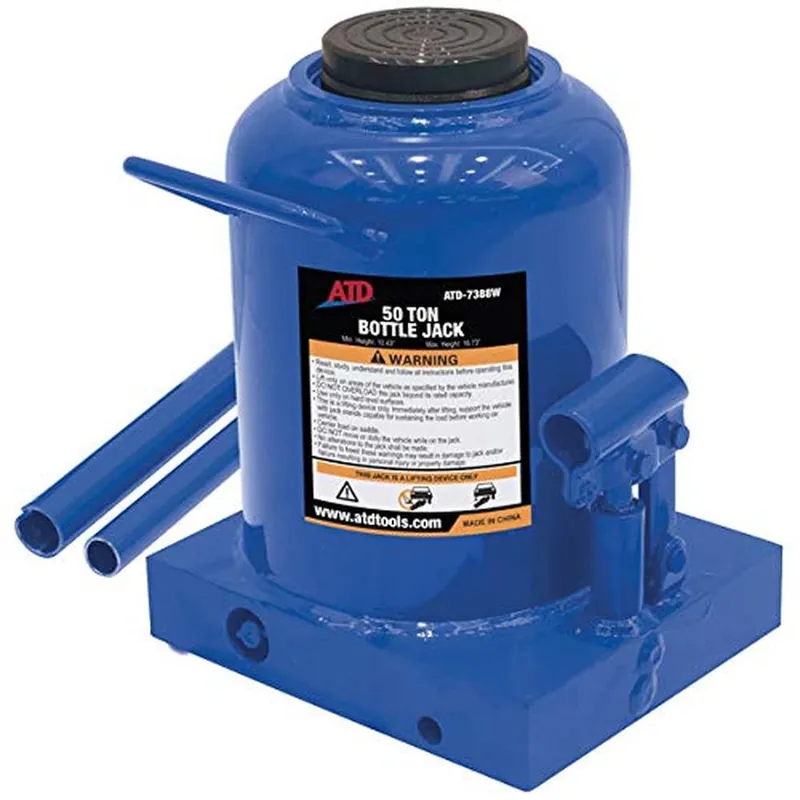 ATD Tools 7388W 50 Ton Heavy-Duty Hydraulic Side Pump Bottle Jack, 1 Pack Clearance