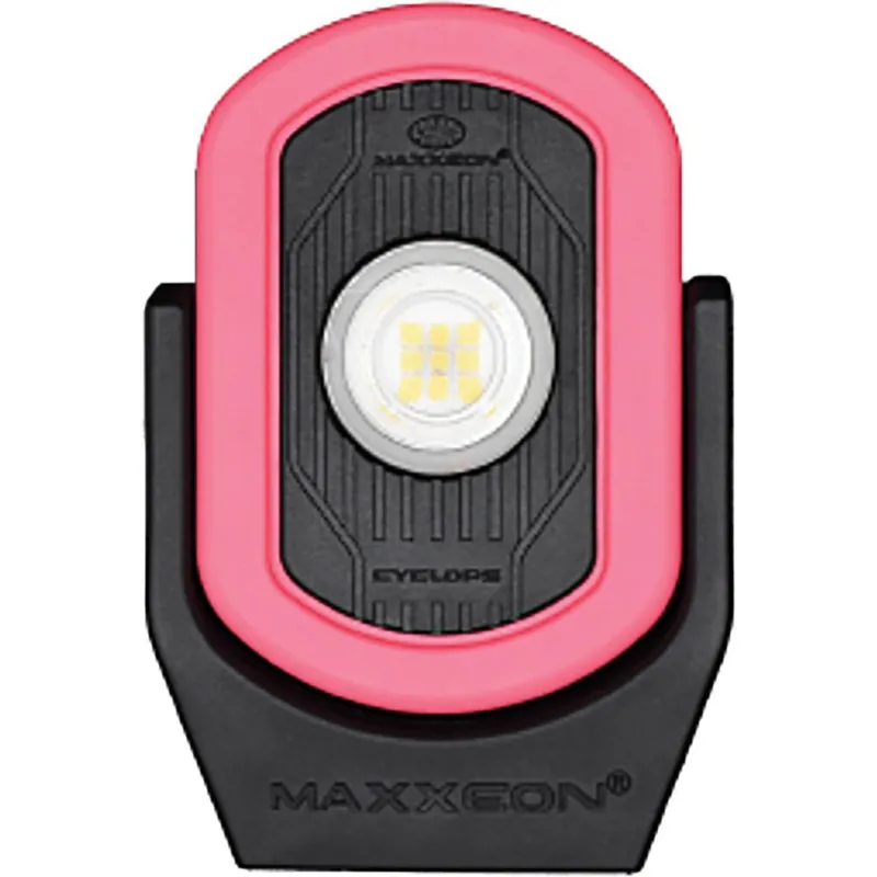 Maxxeon 00815 Workstar Cyclops Rechargeable Magnetic Work Light (Pink Body) Fan Favorite