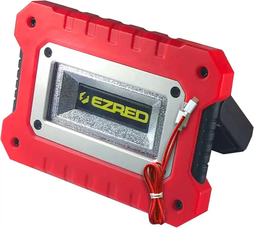 EZ RED XLM500-RD 500 lm Micro-USB Rechargeable Magnetic Logo Work Light. Black/Red Final Sale