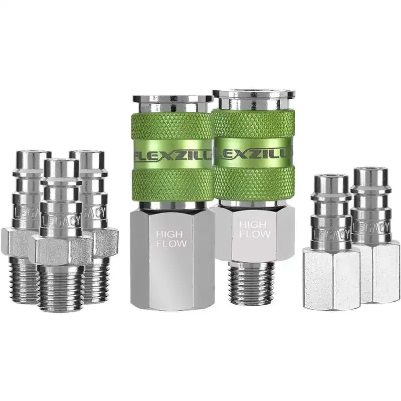 Affordable Flexzilla Pro High Flow Coupler & Plug Kit (7 Piece). 1/4" NPT - A53457FZ