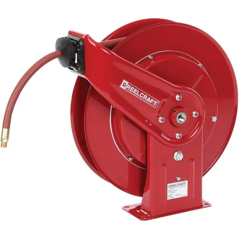 Factory Price Reelcraft 7650 Heavy Duty Spring Retractable Hose Reel, Made with Reinforced Steel, Long Life Drive Spring and Quiet Speed Latch, ? x 50