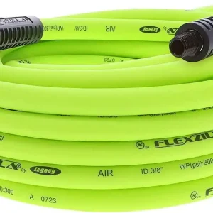 Premium Legacy HFZ3835YW2 Flexzilla 3/8" X 35' Air Hose, 1/4" MNPT Fittings