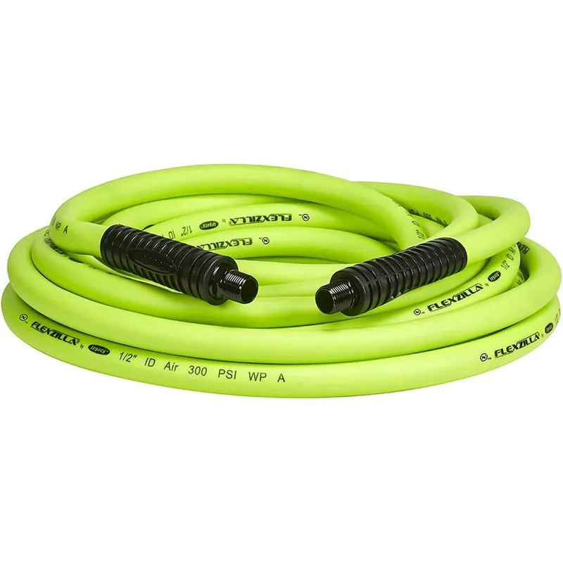 Next Day Delivery Flexzilla Air Hose. 1/2 in. x 25 ft. 3/8 in. MNPT Fittings. Heavy Duty. Lightweight. Hybrid. ZillaGreen - HFZ1225YW3