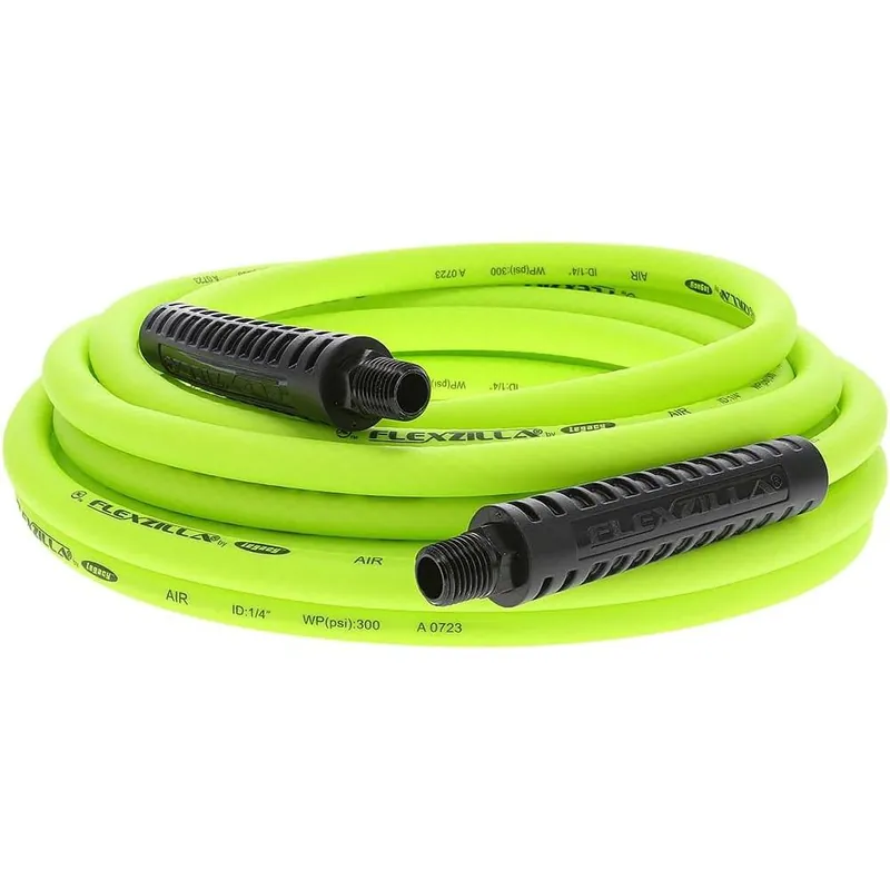 Warranty Included Legacy HFZ1425YW2 Flexzilla 1/4" x 25' Air Hose Assembly with 1/4" Male NPT Fittings
