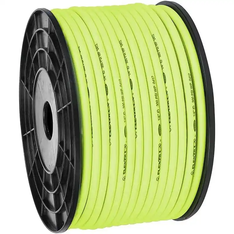 Deal PLASTILINUM Pro Air Hose. Bulk Plastic Spool. 1/4 in. x 250 ft. Heavy Duty. Ligh.