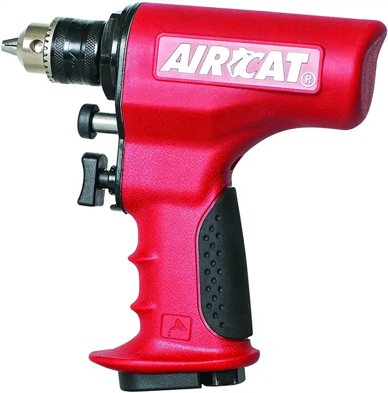 AirCat 4439 3/8" Reversible Ergonomic Air Drill Small Red Limited Edition