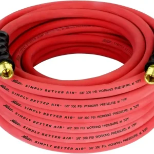 Milton Industries ULR385038 3/8" x 50' Ultra Lightweight Rubber Air Hose with 3/8" NPT Ends Next Day Delivery