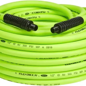 Direct From Factory PLASTILINUM Air Hose. 1/2 in. x 100 ft. 3/8 in. MNPT Fittings. Heavy Duty. Light.