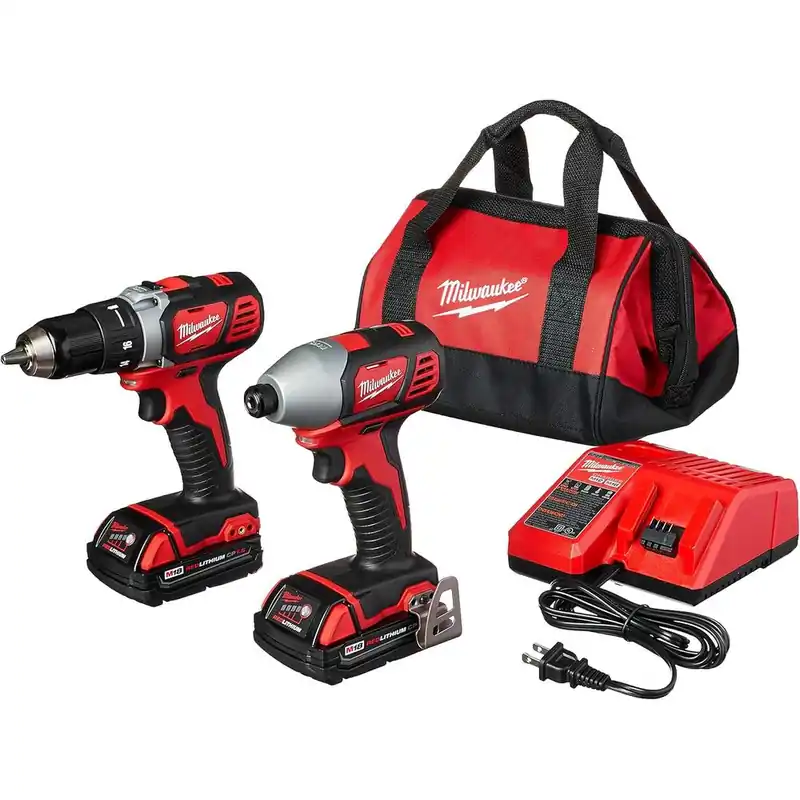 Milwaukee Tool 2691-22 18-Volt Compact Drill and Impact Driver Combo Kit Express Delivery